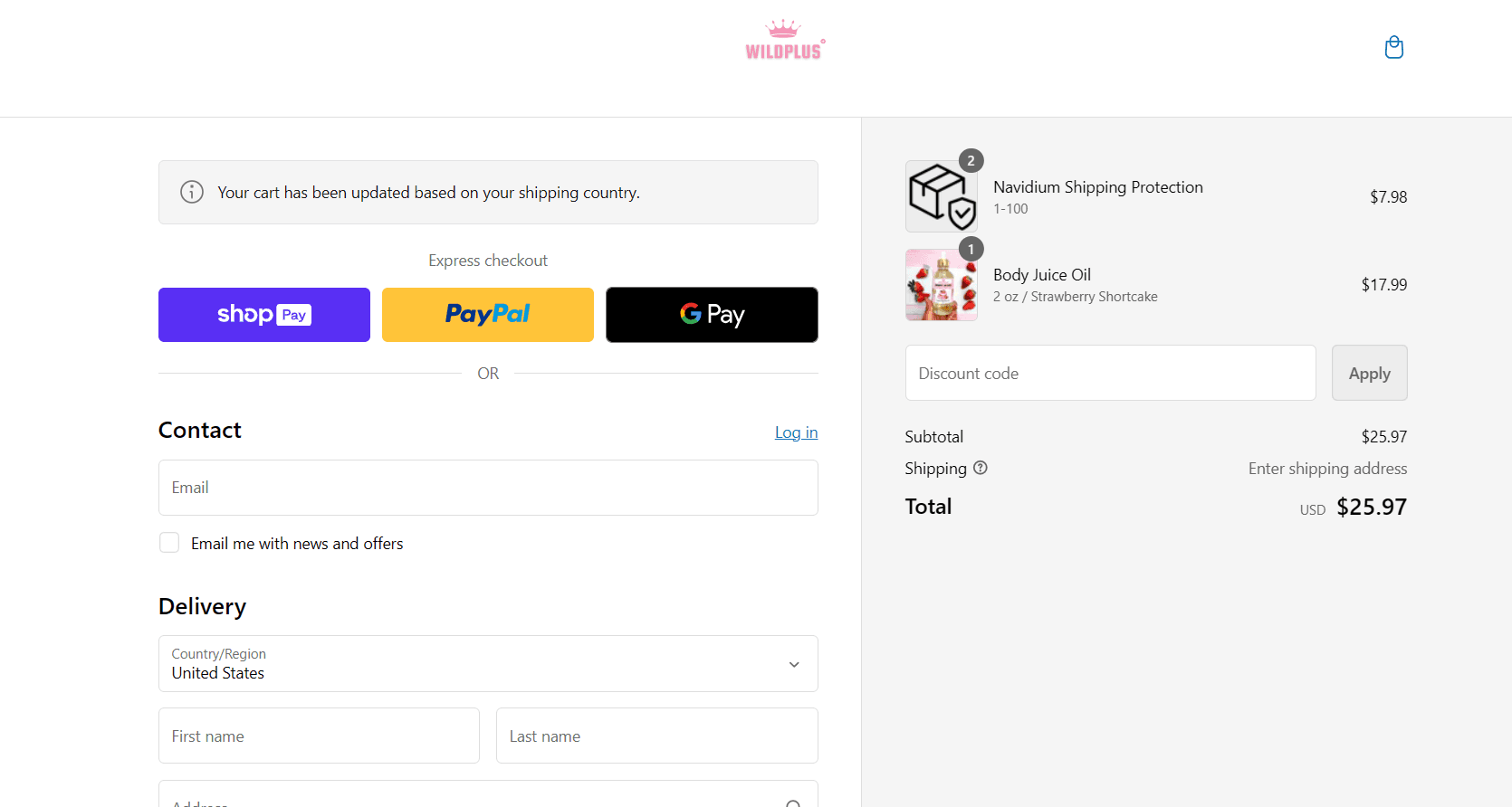 How to apply Wildplus coupon code